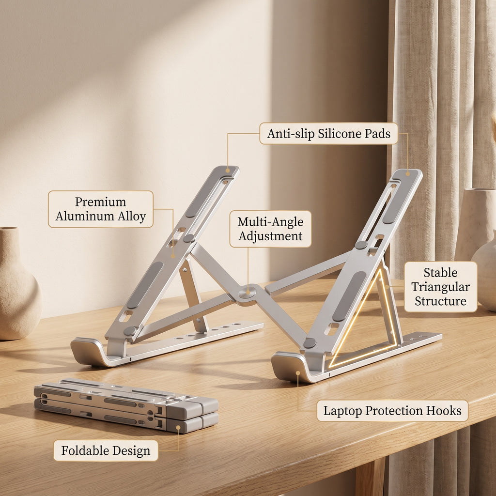 Kleva™ ErgoLift Aluminum Laptop Stand