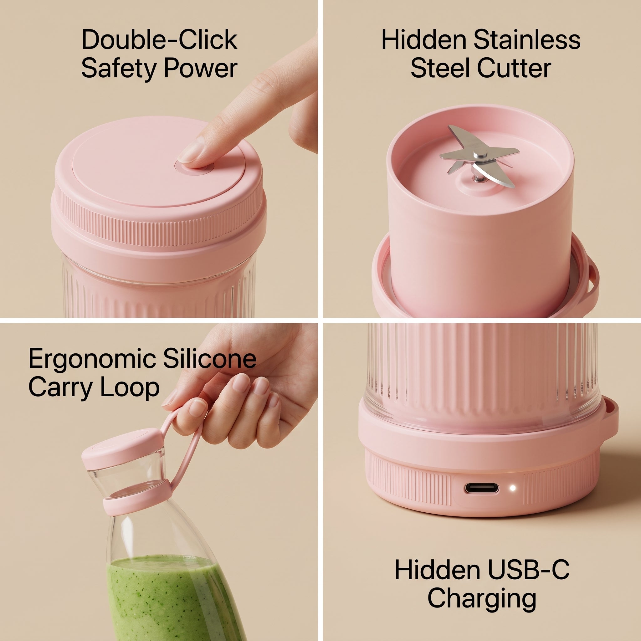 BlendGo™ Portable USB Blender Bottle
