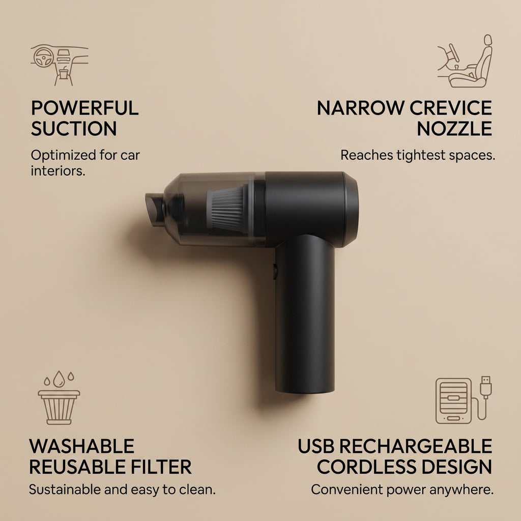 VacuGo™ Pro Cordless Handheld Vacuum Cleaner