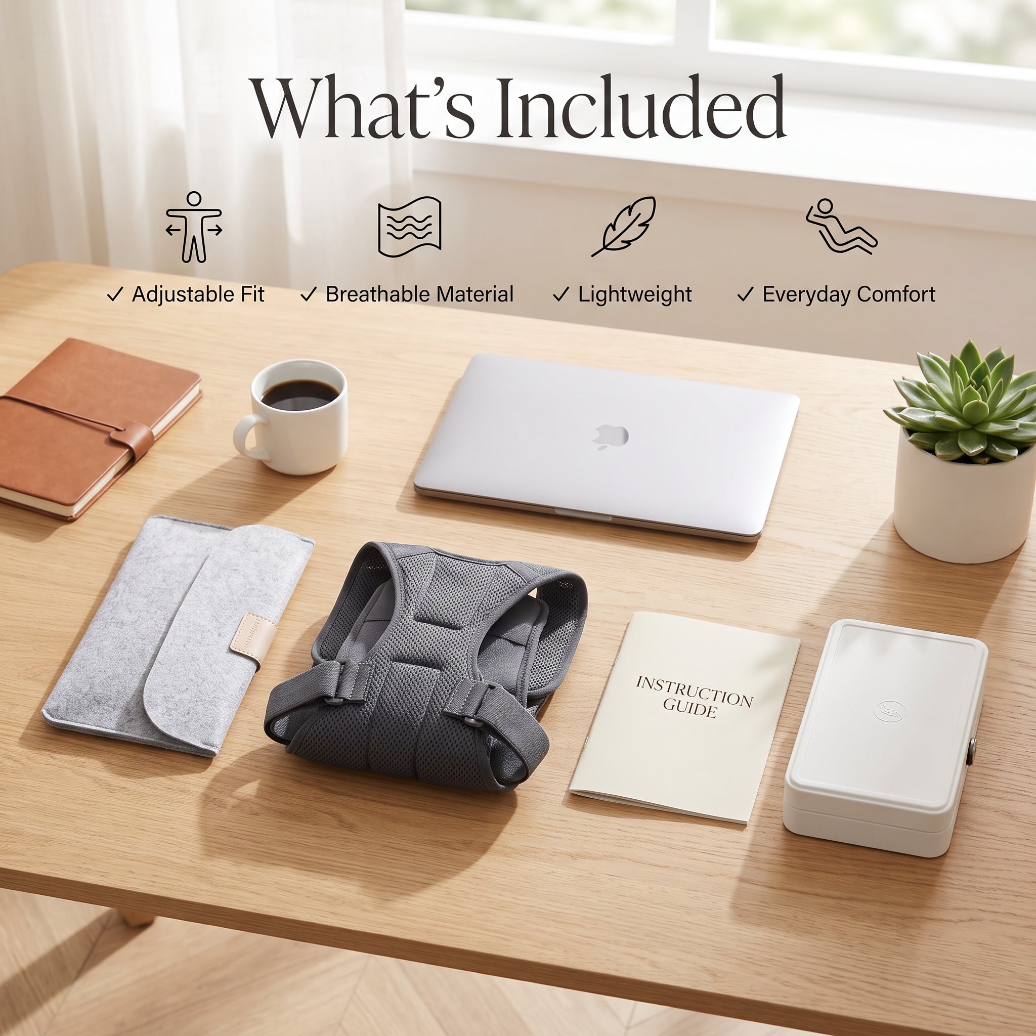 Smart Posture Corrector – Adjustable Back Support for Everyday Comfort