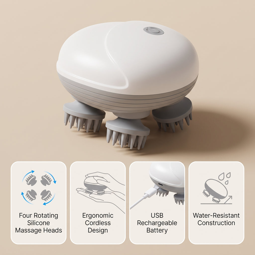 RelaxPulse™ Electric Scalp Massager