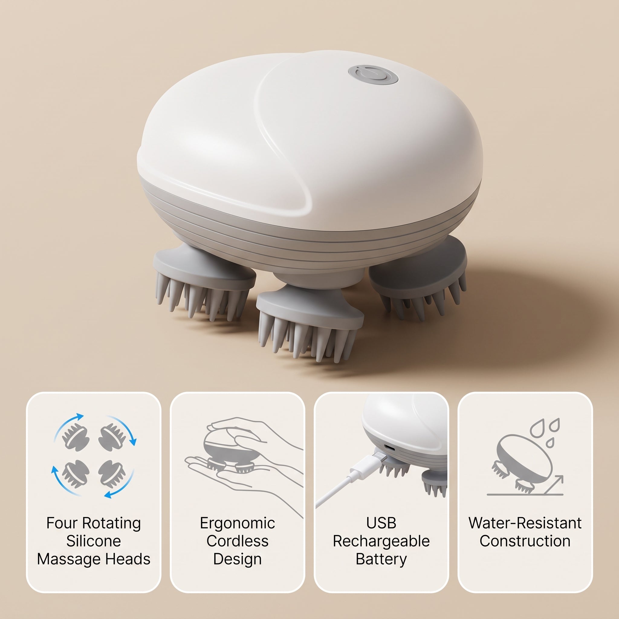 RelaxPulse™ Electric Scalp Massager