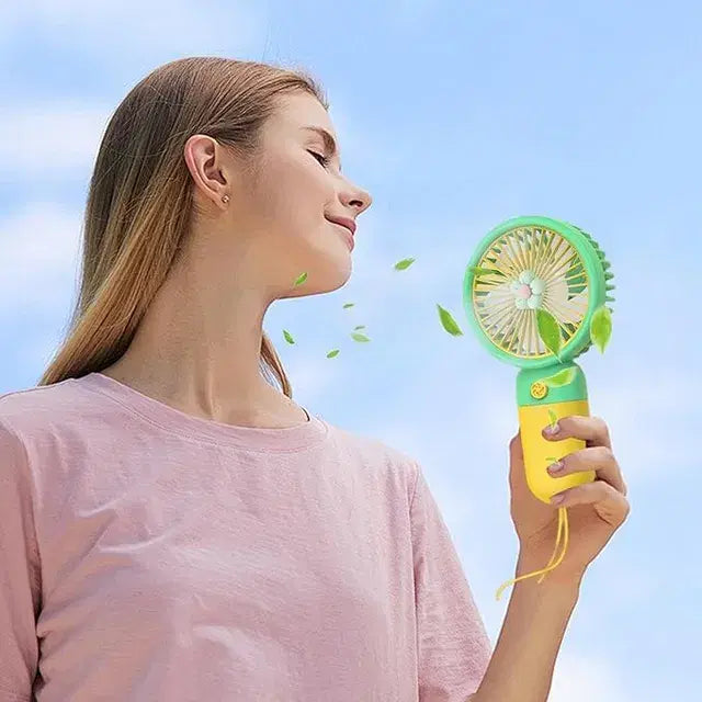 Portable Mini Handheld Fan - 3 Speed USB Rechargeable | Pocket-Size Cooling for Travel, Office, Outdoor | Quiet & Powerful