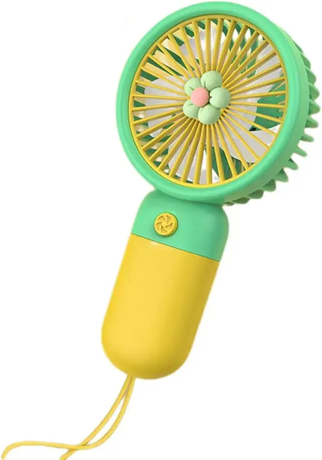 Portable Mini Handheld Fan - 3 Speed USB Rechargeable | Pocket-Size Cooling for Travel, Office, Outdoor | Quiet & Powerful